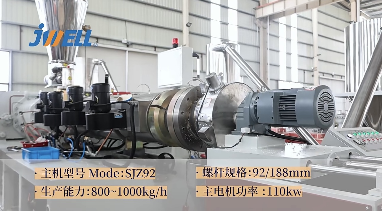 Jwell extrudeuse machines compteur conique extrudeuses à double vis PVC Pelletizier/granulateur Machine 