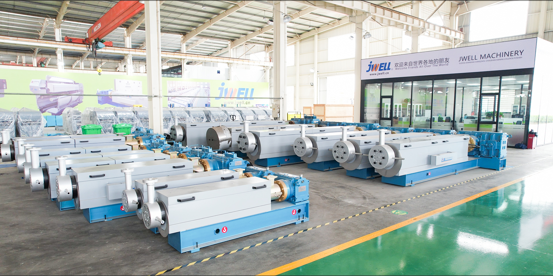 Zone de montage de l'extrudeuse