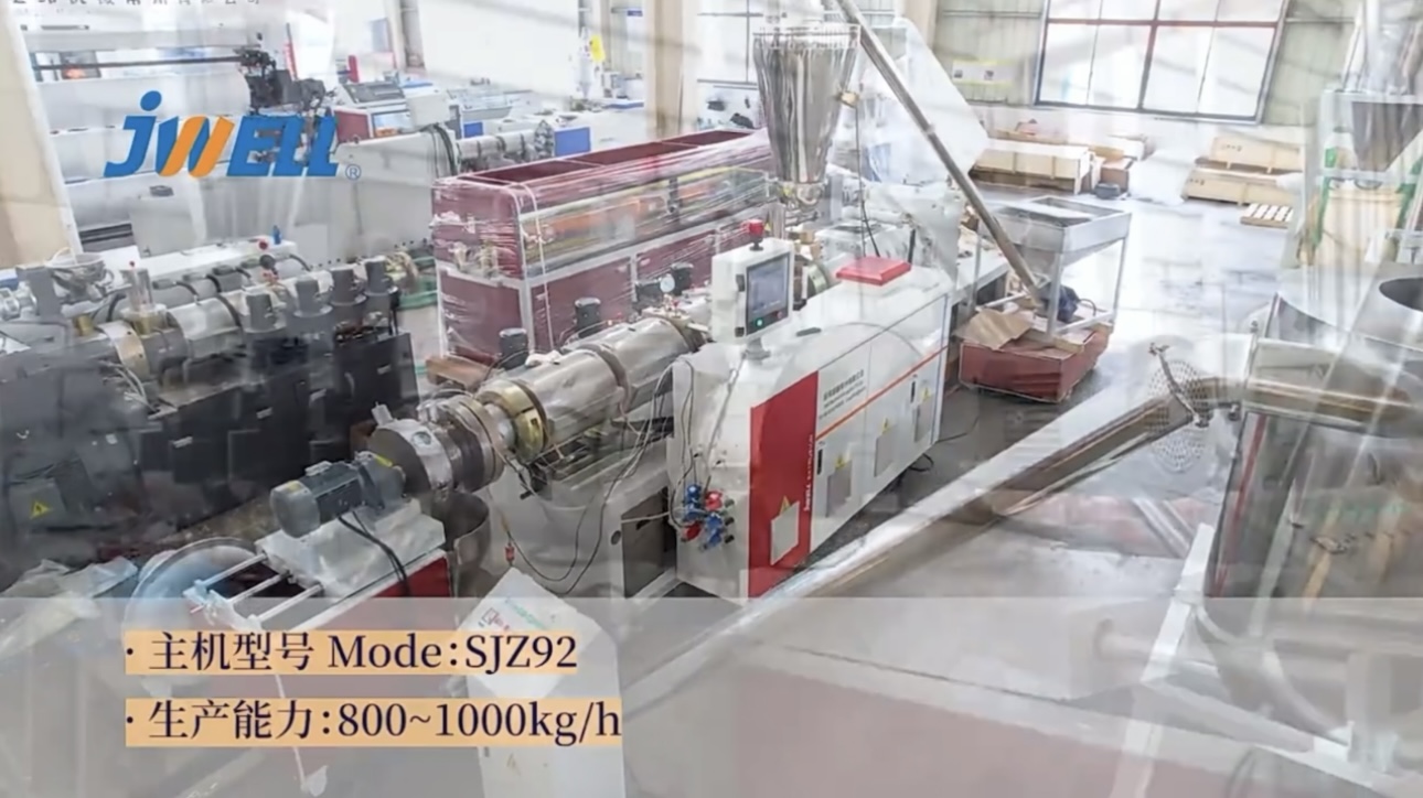 Jwell extrudeuse machines compteur conique extrudeuses à double vis PVC Pelletizier/granulateur Machine 