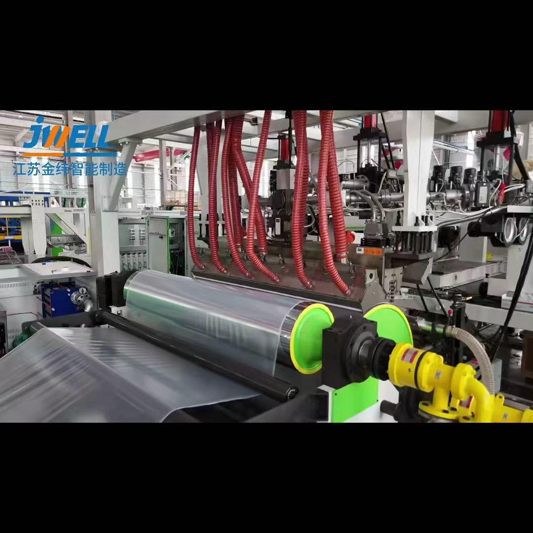 Jwell PE/PP/PET/PS MDO Machine d'extrusion de film étirable uniaxial pour l'emballage/emballage de palettes industrielles/film de Bunnding/utilisation de protection de surface