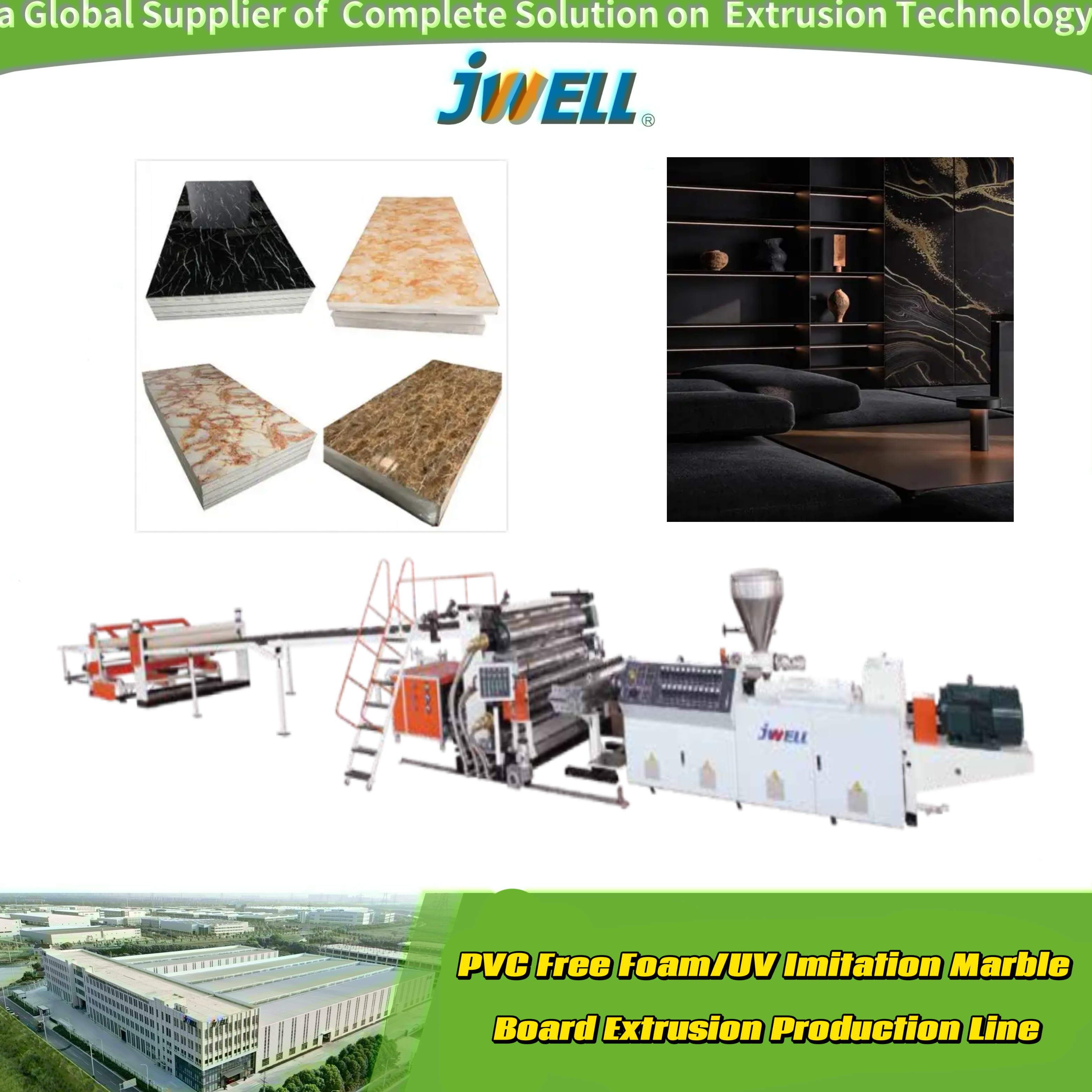 Plastique UPVC/PVC/UV marbres d'imitation artificielle feuille de décoration de panneau de plancher de l'extrudeuse de carreaux de marbre feuille de pierre de plancher/tuile PVC Making Machine