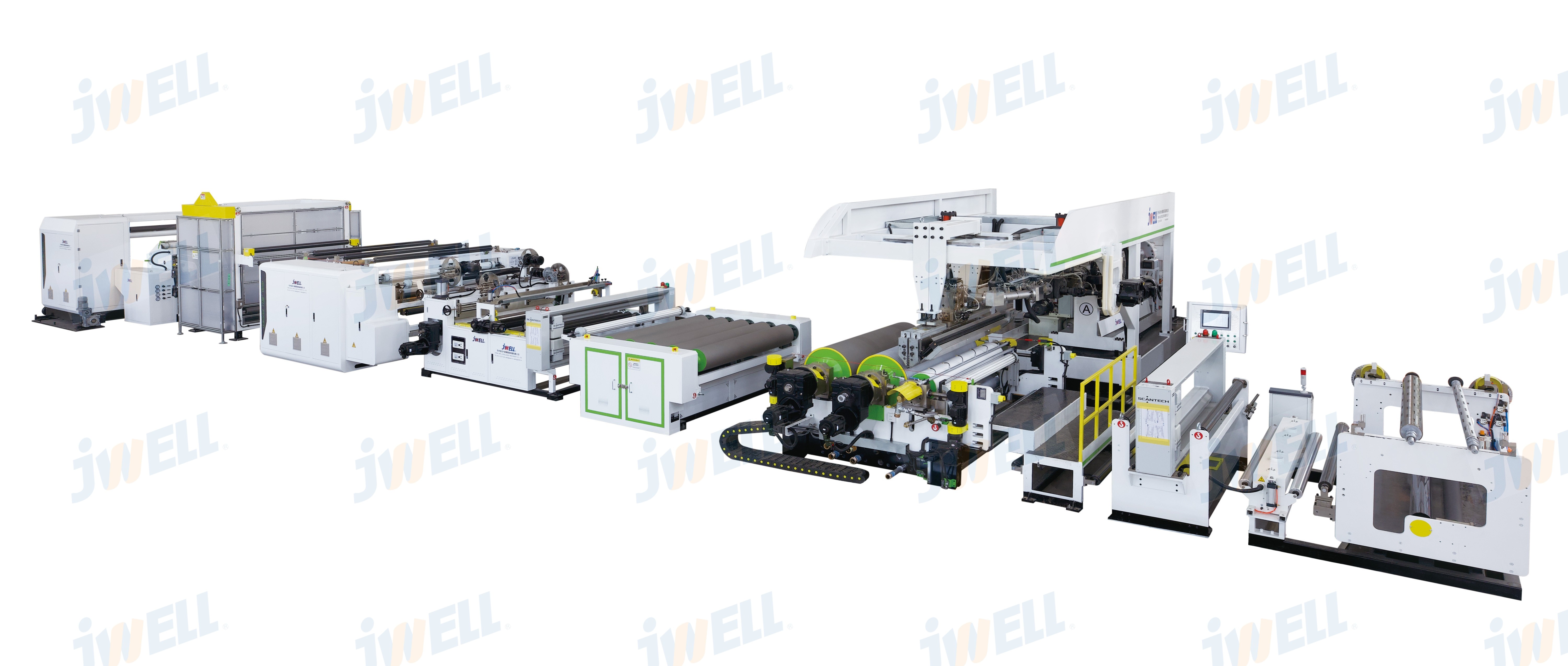 Ligne de machine d'extrusion de film de stratification de moulage Jwell TPU Machine d'extrudeuse composite en ligne